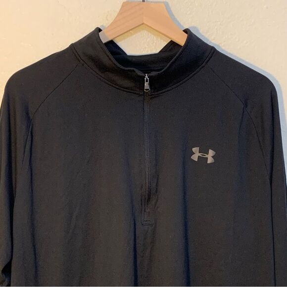 HURLEY Qarter Zip Men’s XXL Tall Black Light Weight Pull Over Jacket. - Picture 3 of 10